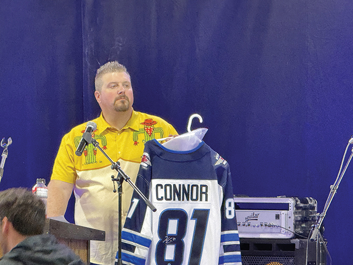 Tim Sedor is the President of the Carlyle District Lions Club and the chairman of the event, and he welcomed and thanked everyone for coming.